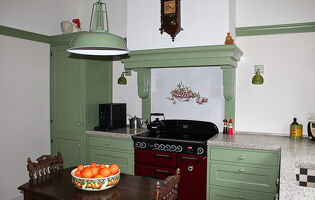 Nostalgische keuken te Ede - schouw